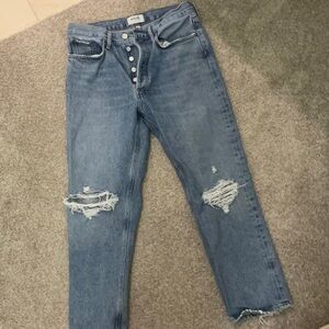 Agolde mid rise straight jean